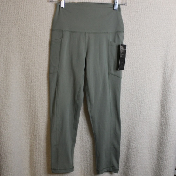 NWT 90 DEGREE by REFLEX Sage Green Legging with Pockets in Sz (S) - Picture 1 of 9